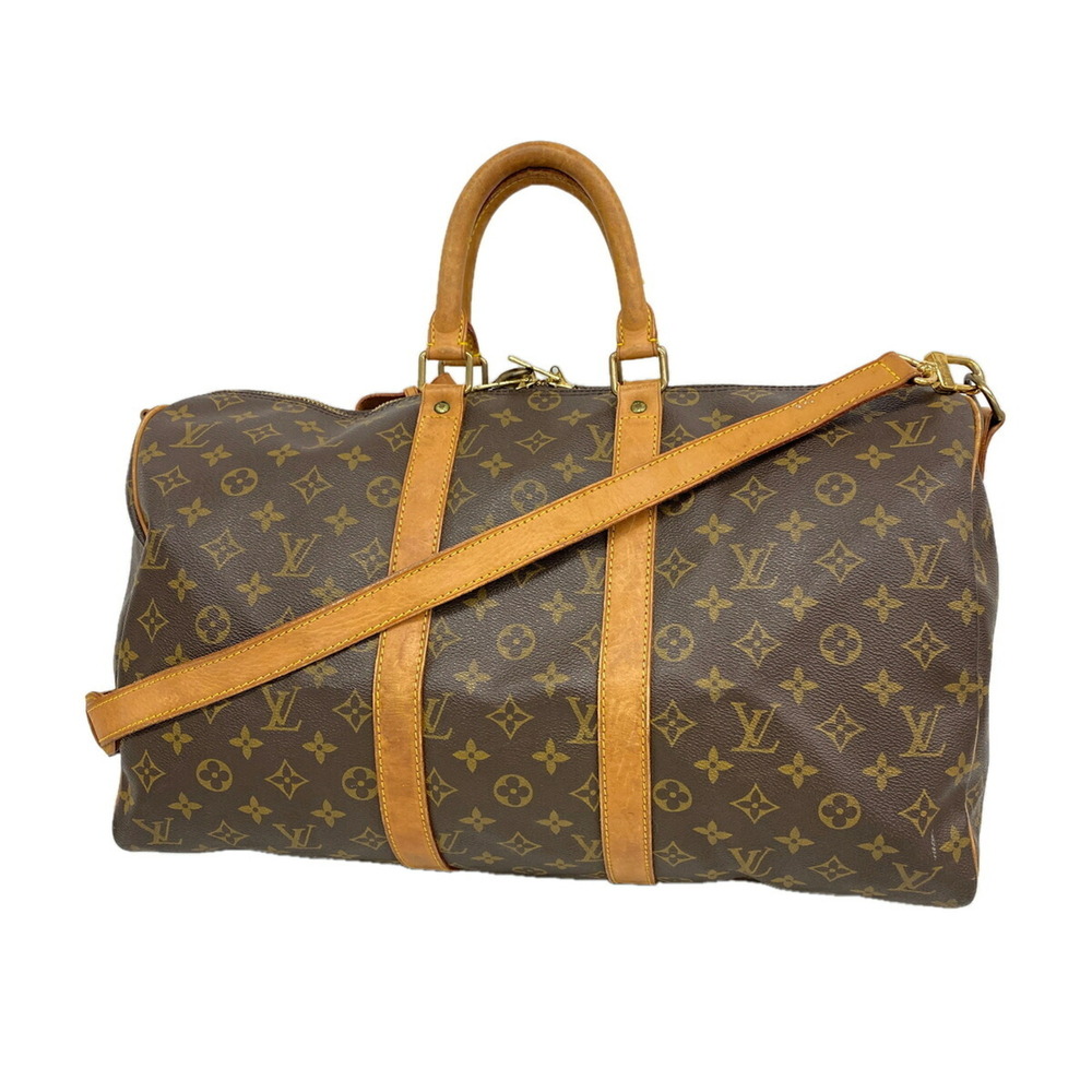 Louis Vuitton Bags - Boston Monogram Keepall Bandoulière 45 M41418 Brown Men'...